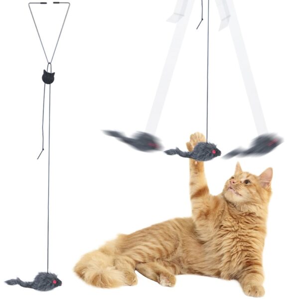 Cat Toy Hanging Dummy Mouse